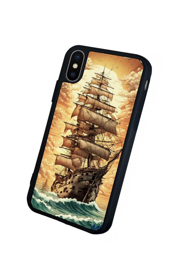 iPhone XS Max Uyumlu Korsan Tasarımlı Glossy Premium Kılıf