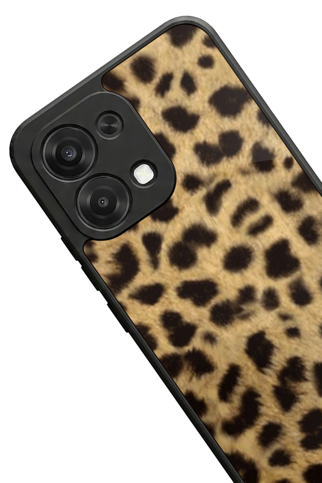 Oppo A6 Pro Uyumlu Leopar Tasarımlı Glossy Premium Kılıf