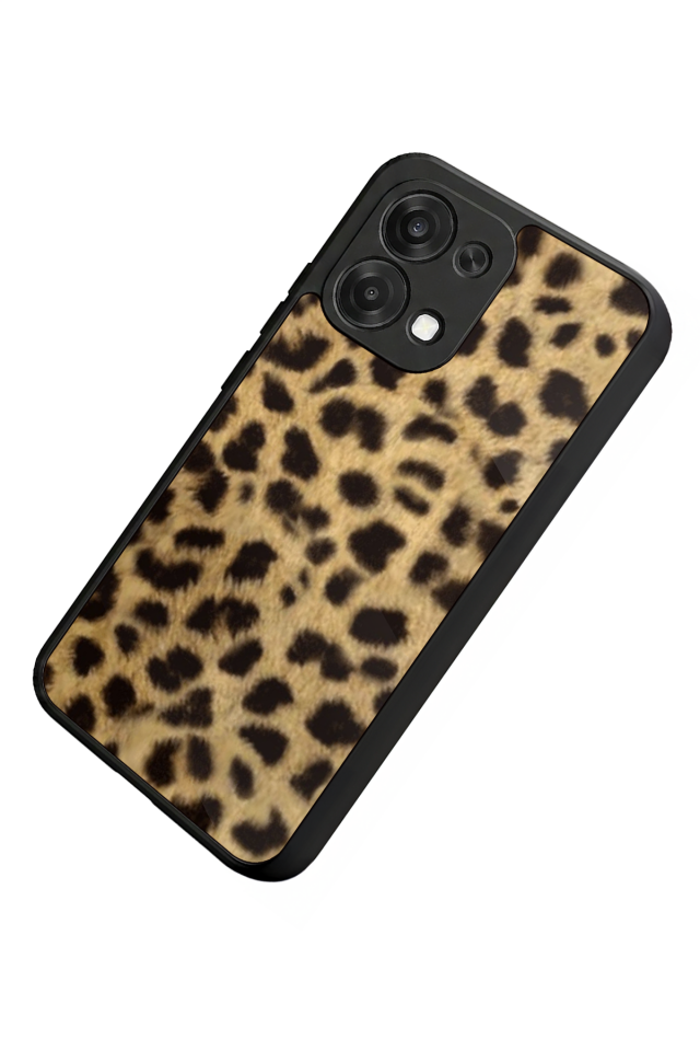 Oppo A6 Pro Uyumlu Leopar Tasarımlı Glossy Premium Kılıf
