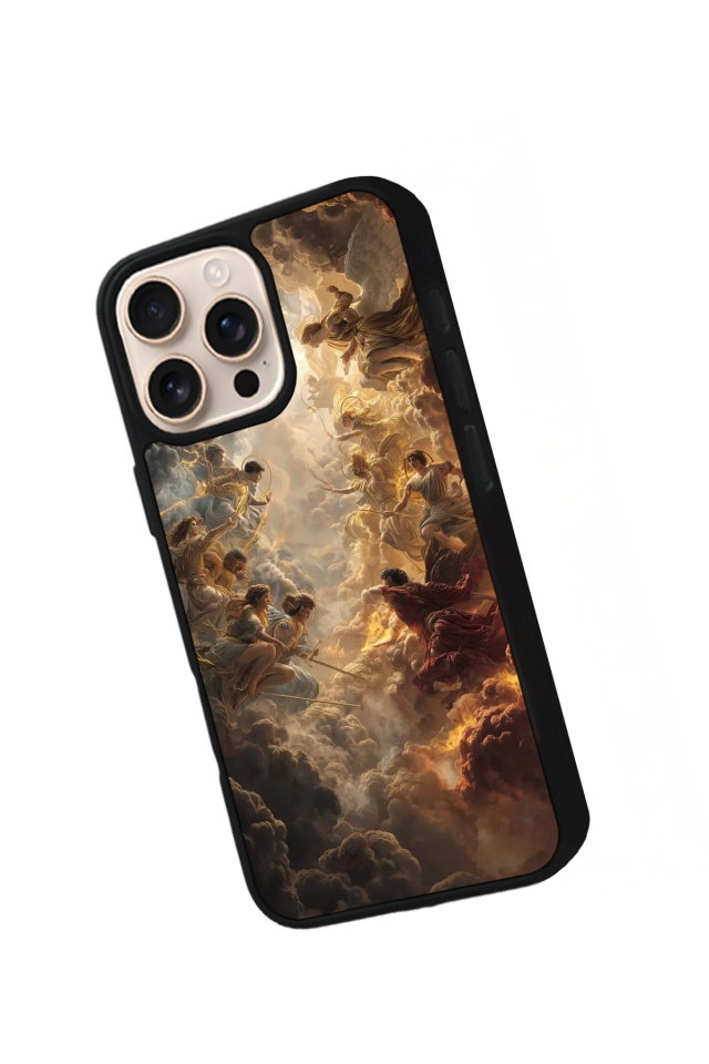 iPhone 14 Pro Max Uyumlu Melek Tasarımlı Glossy Premium Kılıf