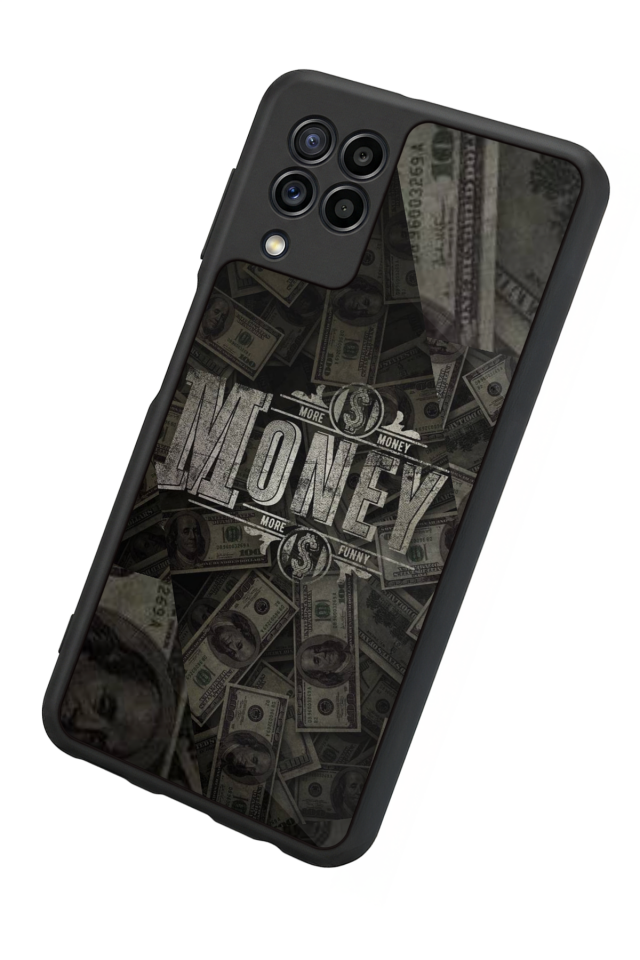 Samsung Galaxy M32 Uyumlu Money Para Tasarımlı Glossy Premium Kılıf