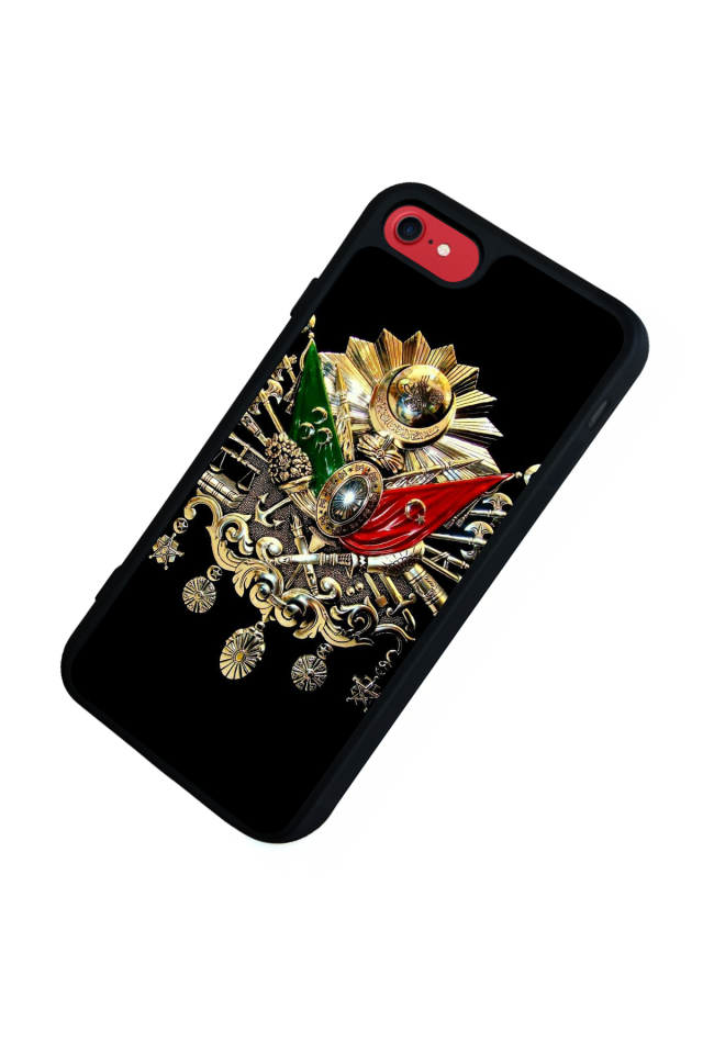 iPhone SE Uyumlu Osmanli Tugrasi Tasarımlı Glossy Premium Kılıf