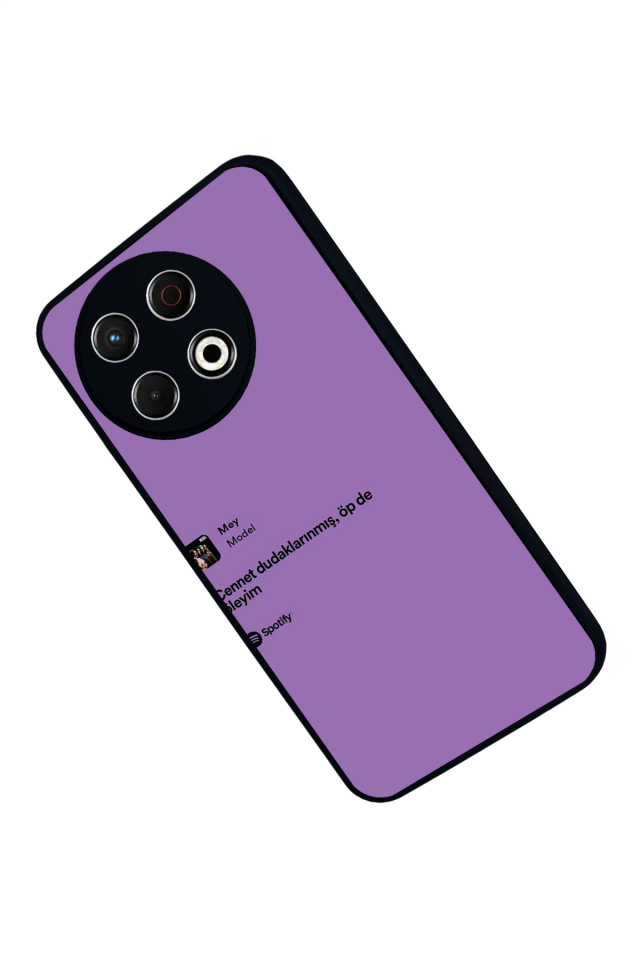 Tecno Spark 30 Pro Uyumlu Sarki Sozleri Tasarımlı Glossy Premium Kılıf