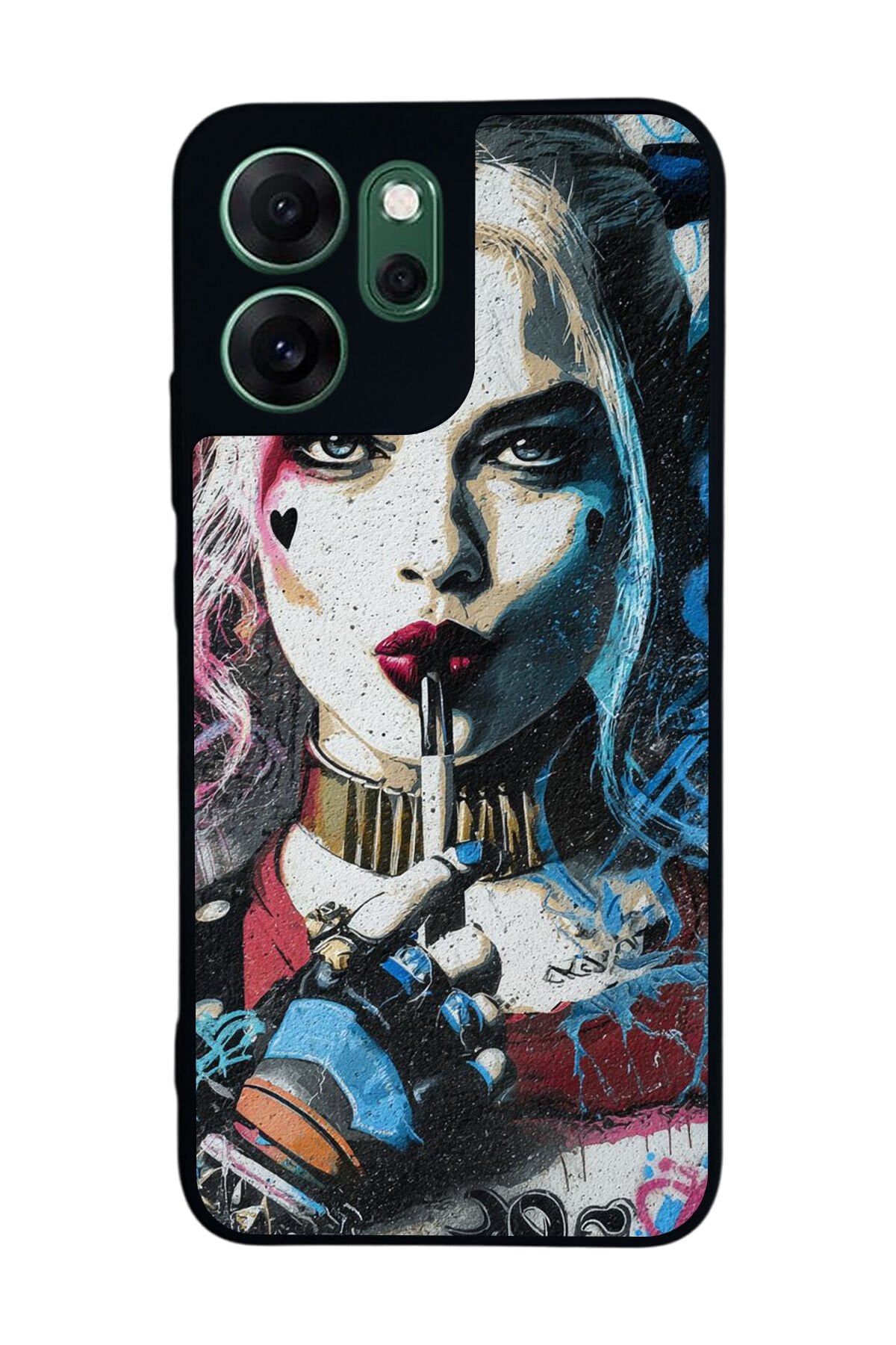 Oppo Reno 14F Uyumlu HarleyQueen Tasarımlı Glossy Premium Kılıf