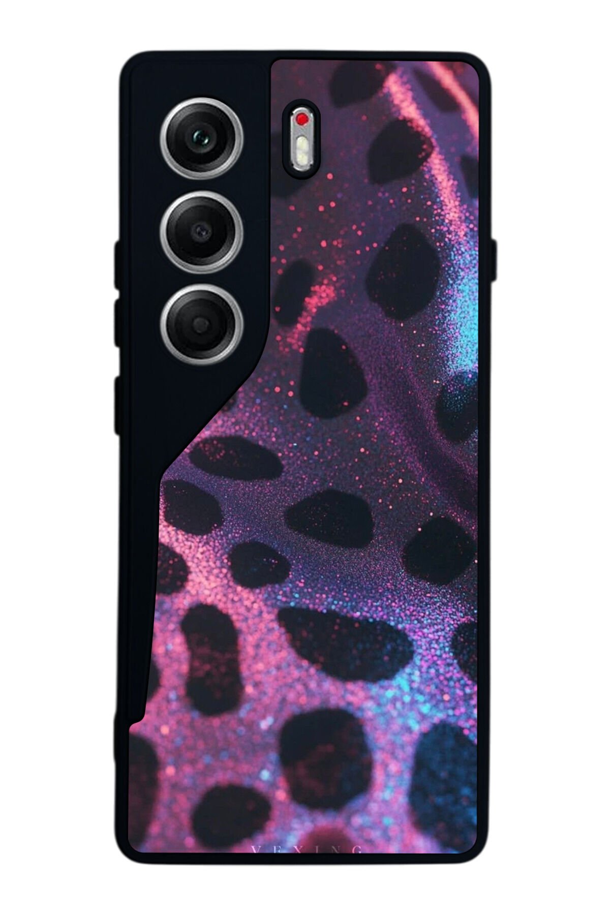 Tecno Camon 40 Uyumlu Hologram Leopar Tasarımlı Glossy Premium Kılıf