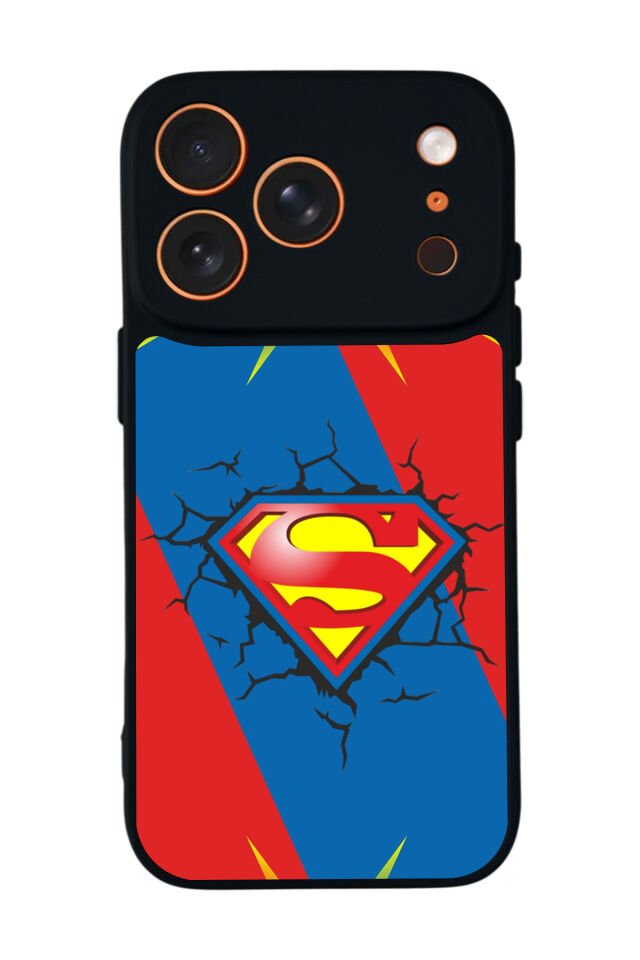iPhone 17 Pro Max Uyumlu Superman Tasarımlı Glossy Premium Kılıf