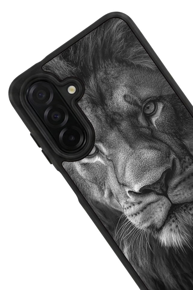 Samsung Galaxy A56 Uyumlu Aslan Tasarımlı Glossy Premium Kılıf