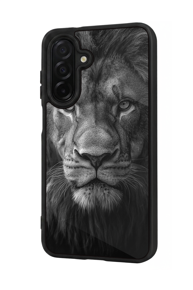 Samsung Galaxy A56 Uyumlu Aslan Tasarımlı Glossy Premium Kılıf