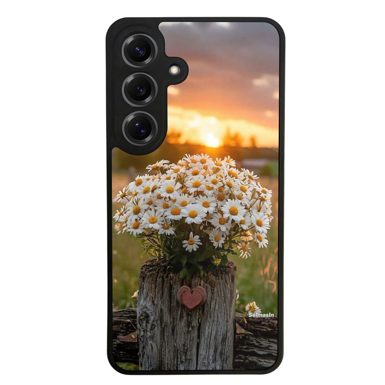 Samsung Galaxy S25 Uyumlu Cicek Tasarımlı Glossy Premium Kılıf