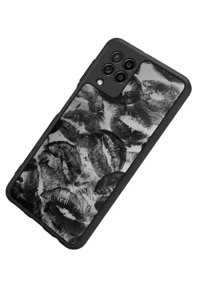 Samsung Galaxy M22 Uyumlu Dudak Tasarımlı Glossy Premium Kılıf