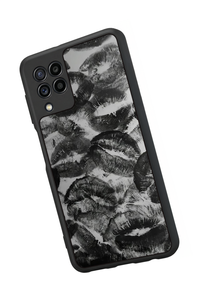 Samsung Galaxy M22 Uyumlu Dudak Tasarımlı Glossy Premium Kılıf