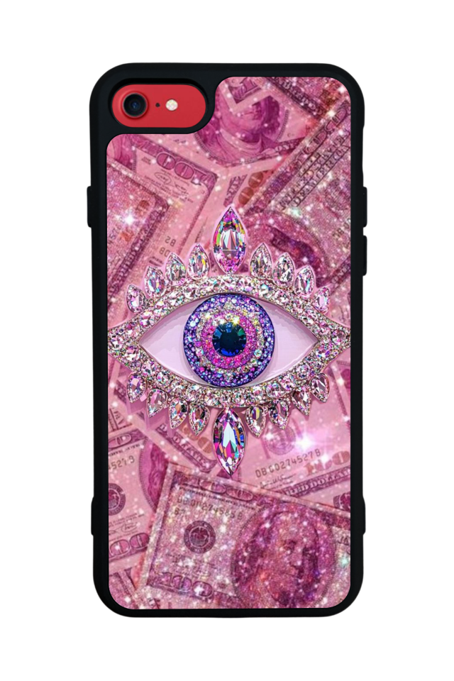 iPhone SE Uyumlu Göz Tasarımlı Glossy Premium Kılıf