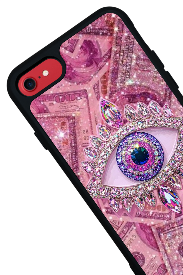 iPhone SE Uyumlu Göz Tasarımlı Glossy Premium Kılıf