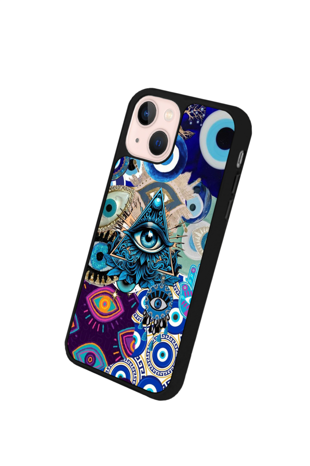 iPhone 15 Uyumlu Göz Tasarımlı Glossy Premium Kılıf