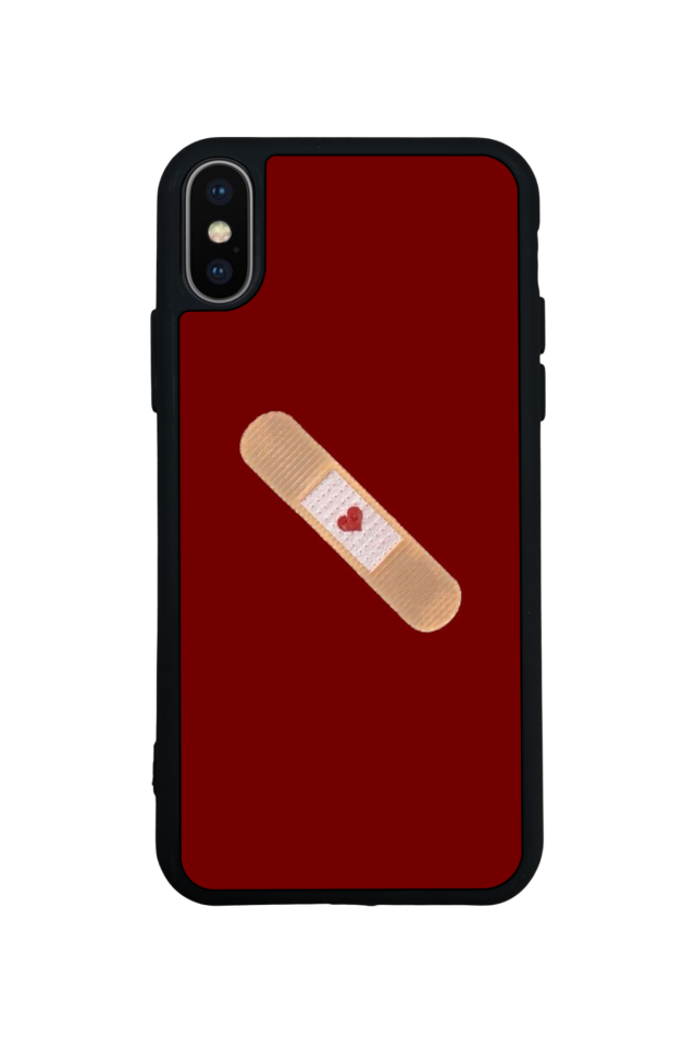 iPhone X/ XS Uyumlu Kalp Love Tasarımlı Glossy Premium Kılıf