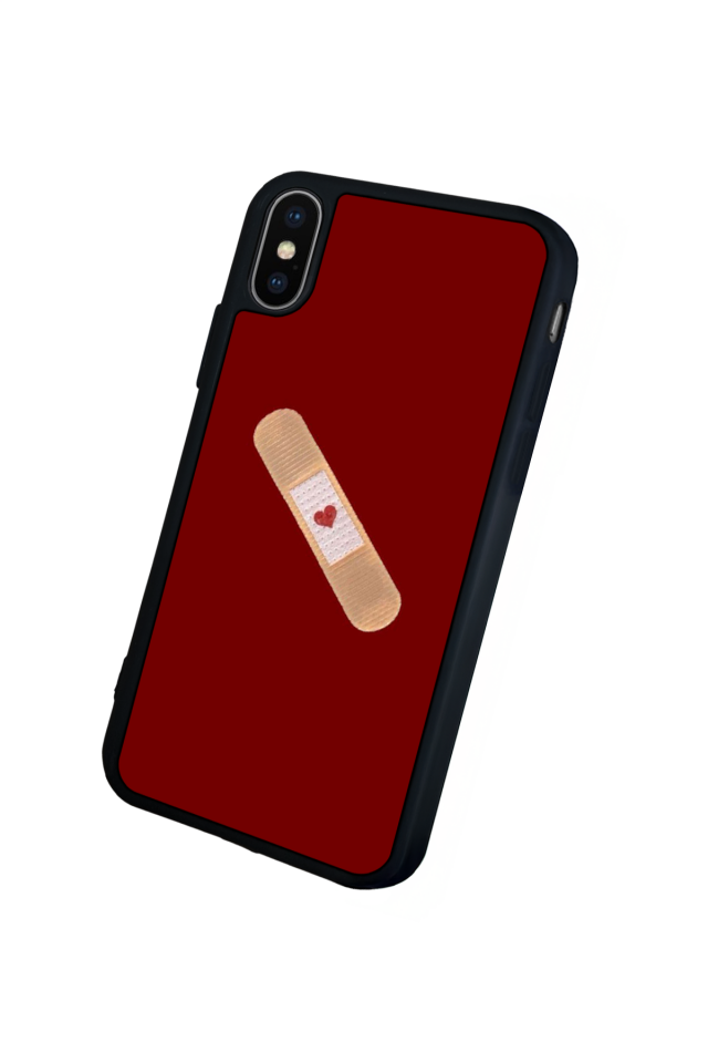 iPhone X/ XS Uyumlu Kalp Love Tasarımlı Glossy Premium Kılıf