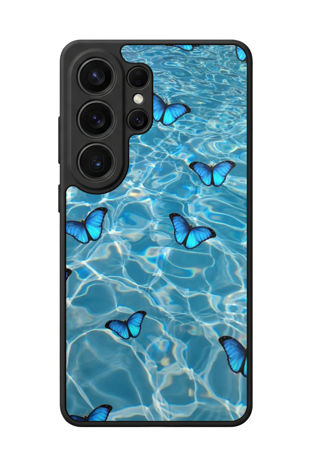 Samsung Galaxy S26 Ultra Uyumlu Kelebek Tasarımlı Glossy Premium Kılıf