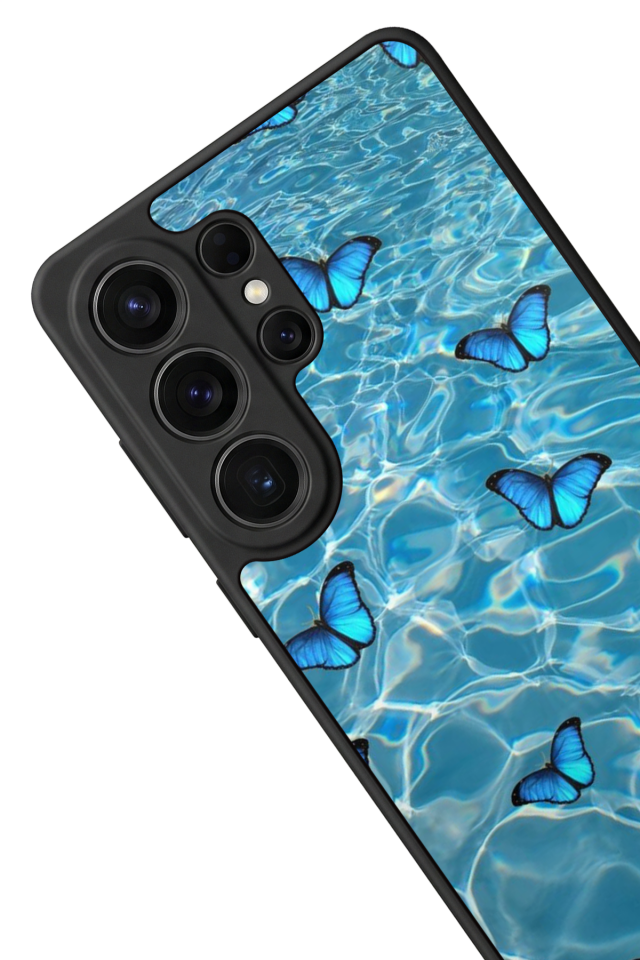 Samsung Galaxy S26 Ultra Uyumlu Kelebek Tasarımlı Glossy Premium Kılıf