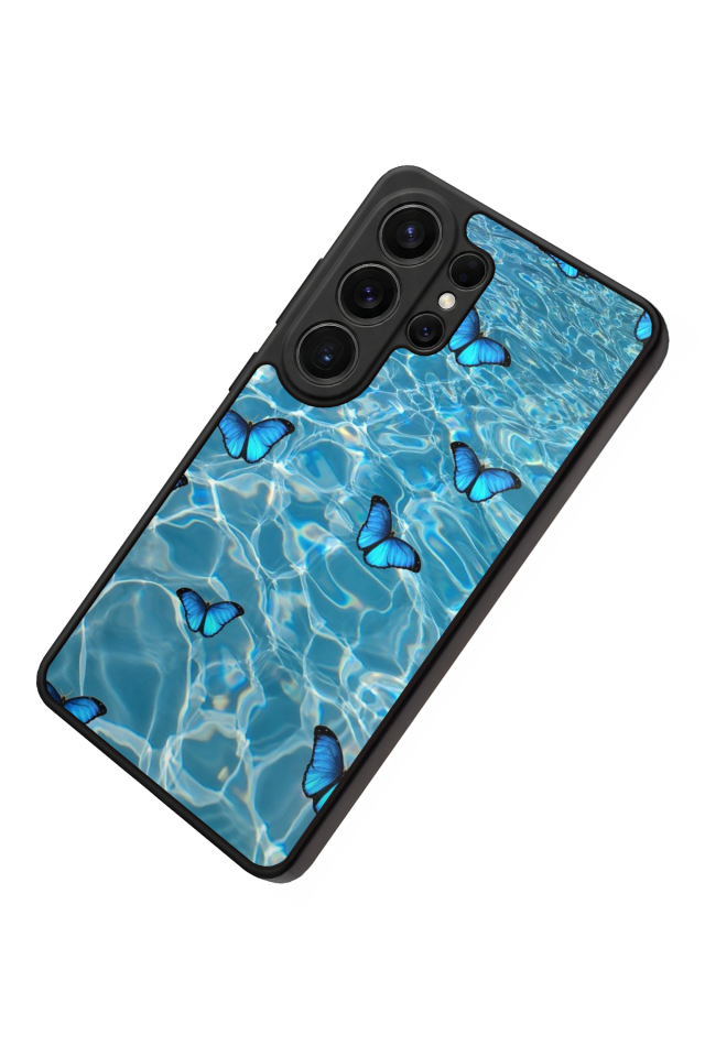 Samsung Galaxy S26 Ultra Uyumlu Kelebek Tasarımlı Glossy Premium Kılıf