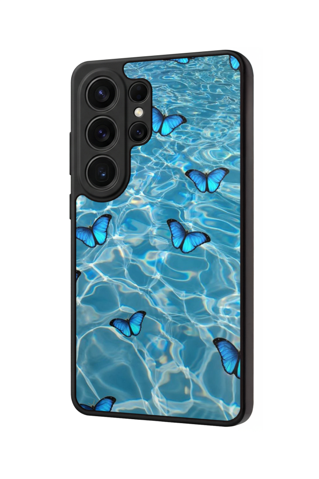 Samsung Galaxy S26 Ultra Uyumlu Kelebek Tasarımlı Glossy Premium Kılıf