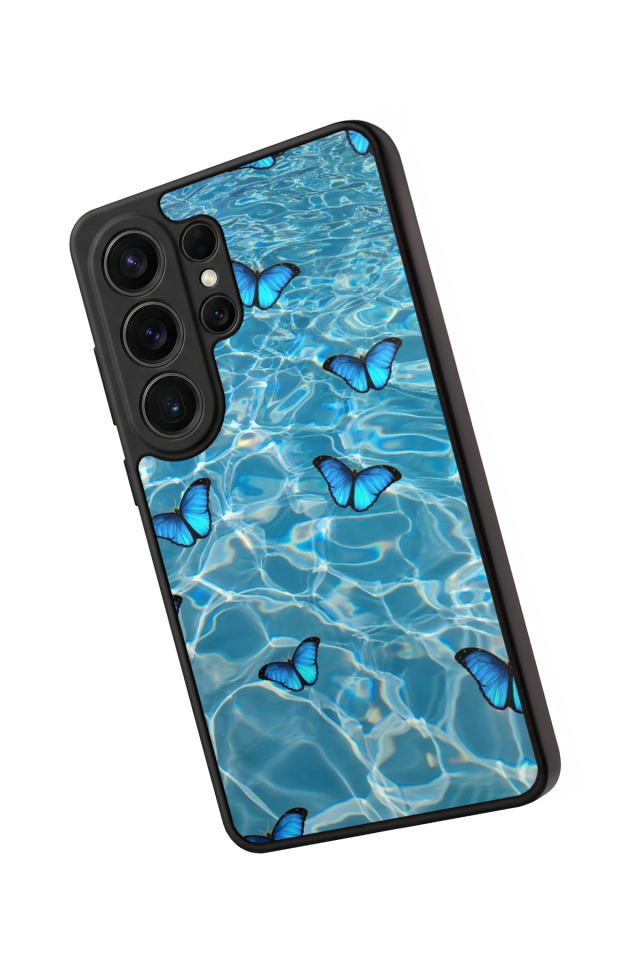 Samsung Galaxy S26 Ultra Uyumlu Kelebek Tasarımlı Glossy Premium Kılıf