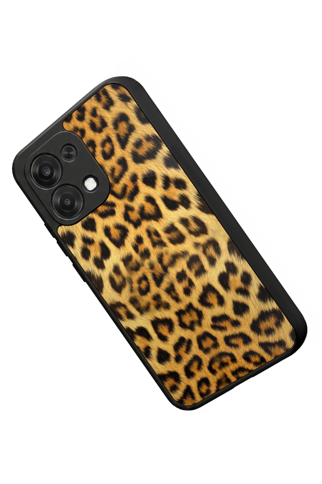 Oppo A6 Pro Uyumlu Leopar Tasarımlı Glossy Premium Kılıf