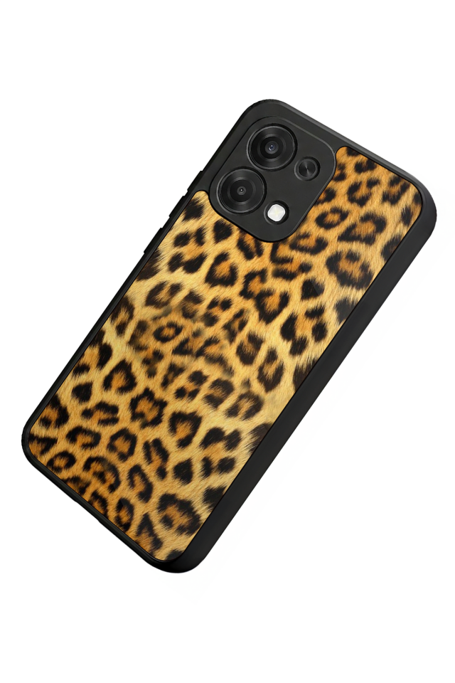 Oppo A6 Pro Uyumlu Leopar Tasarımlı Glossy Premium Kılıf