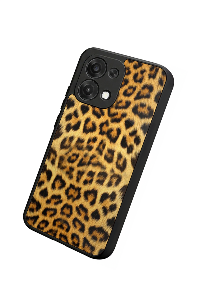 Oppo A6 Pro Uyumlu Leopar Tasarımlı Glossy Premium Kılıf