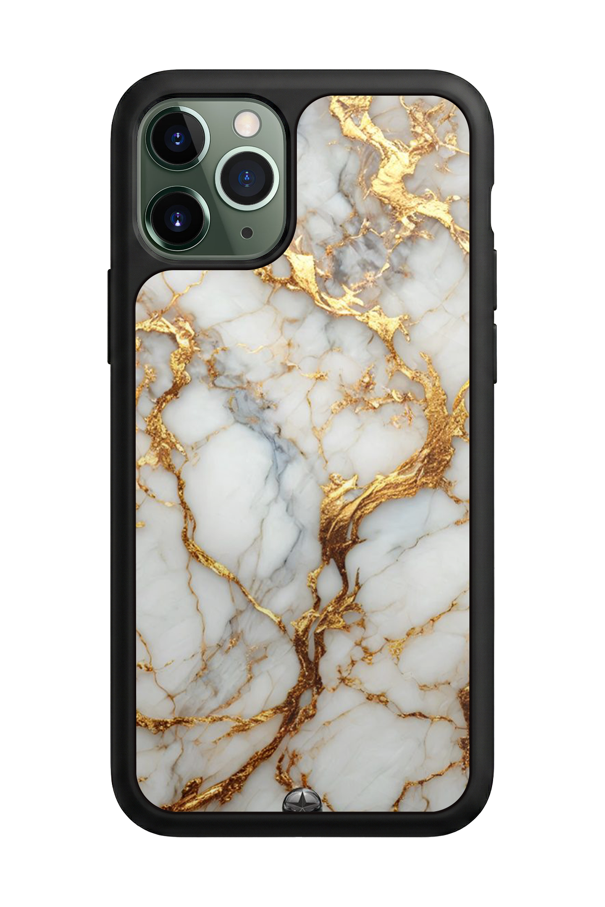 iPhone 11 Pro Uyumlu Mermer Marble Tasarımlı Glossy Premium Kılıf