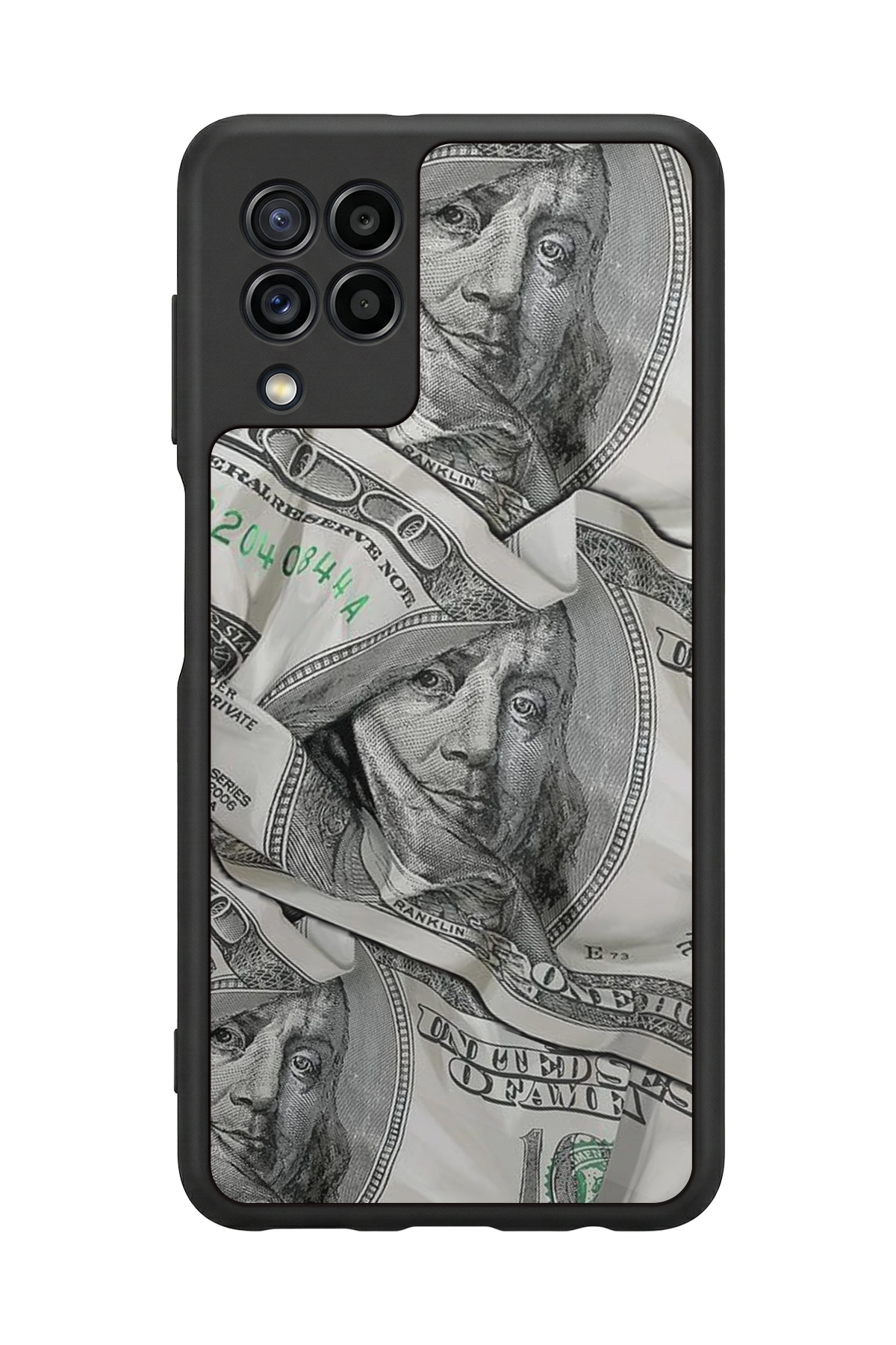 Samsung Galaxy M32 Uyumlu Money Para Tasarımlı Glossy Premium Kılıf