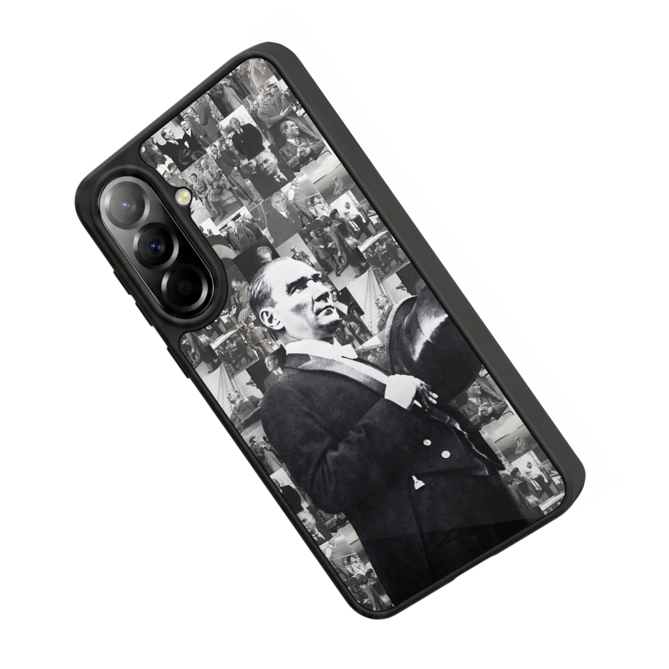 Samsung Galaxy A57 Uyumlu Mustafa Kemal Ataturk Tasarımlı Glossy Premium Kılıf