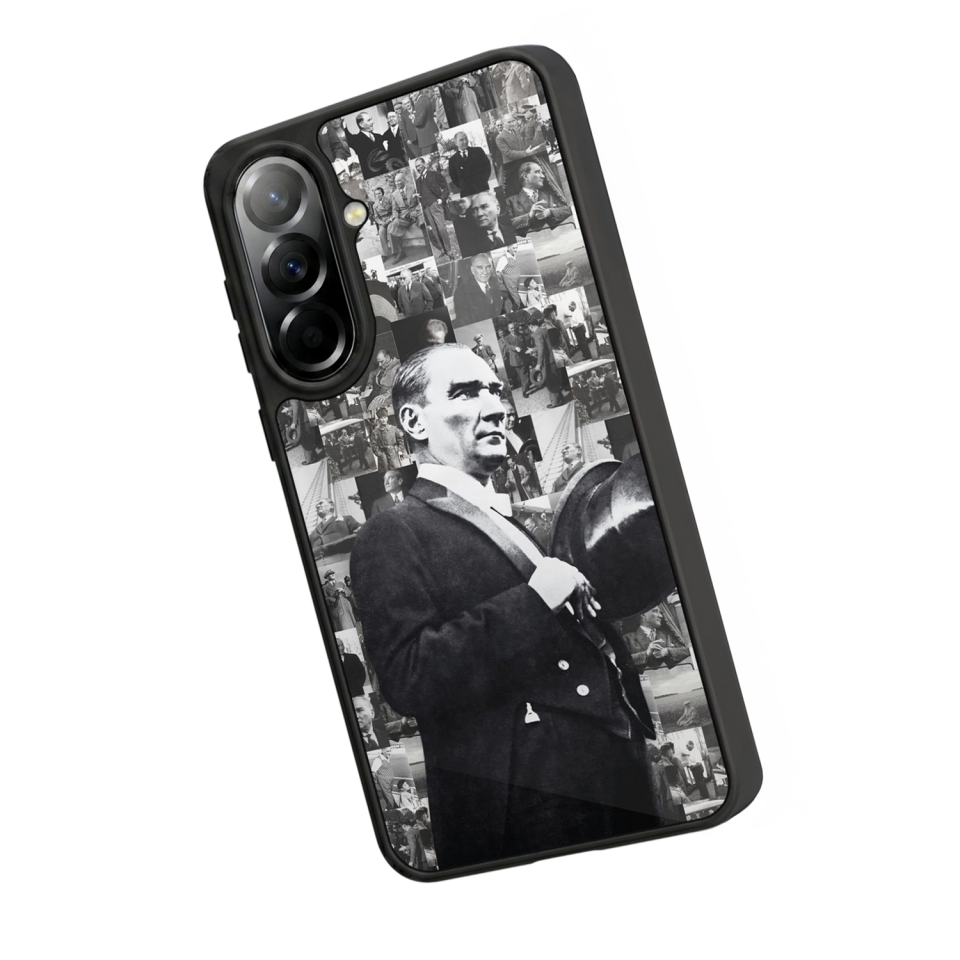 Samsung Galaxy A57 Uyumlu Mustafa Kemal Ataturk Tasarımlı Glossy Premium Kılıf