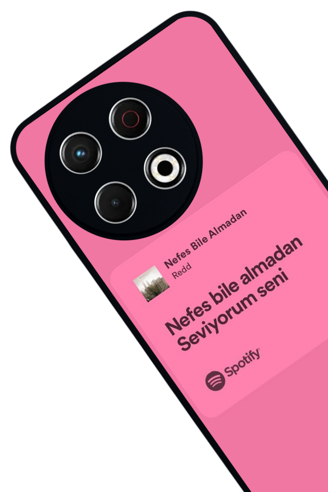 Tecno Spark 30 Pro Uyumlu Sarki Sozleri Tasarımlı Glossy Premium Kılıf