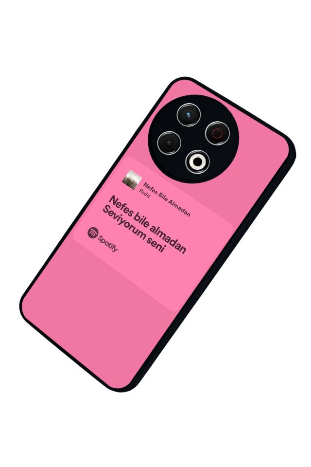 Tecno Spark 30 Pro Uyumlu Sarki Sozleri Tasarımlı Glossy Premium Kılıf