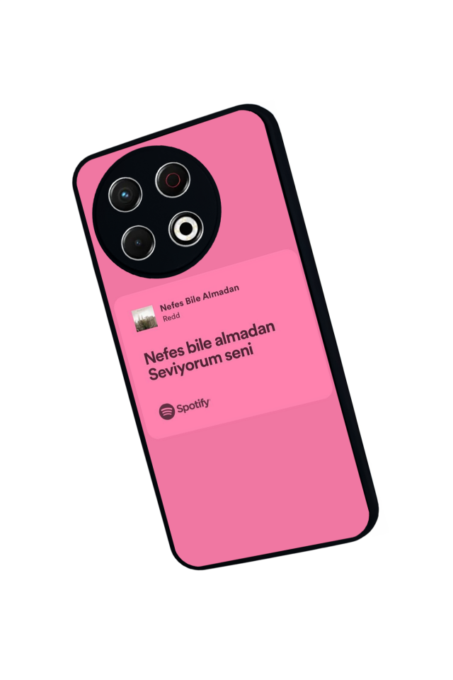 Tecno Spark 30 Pro Uyumlu Sarki Sozleri Tasarımlı Glossy Premium Kılıf