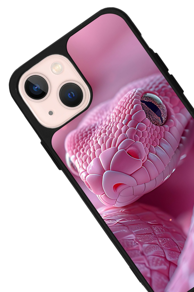 iPhone 15 Uyumlu Yılan Tasarımlı Glossy Premium Kılıf