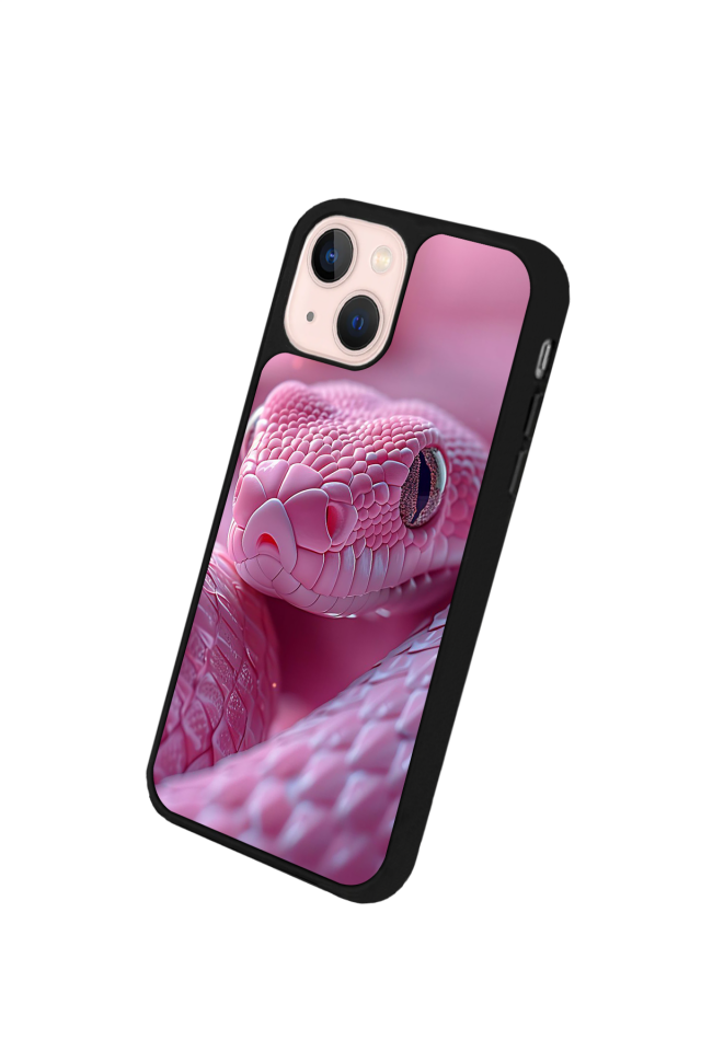 iPhone 15 Uyumlu Yılan Tasarımlı Glossy Premium Kılıf