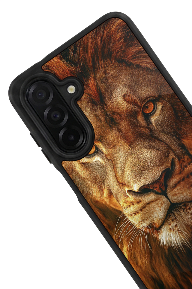 Samsung Galaxy A56 Uyumlu Aslan Tasarımlı Glossy Premium Kılıf