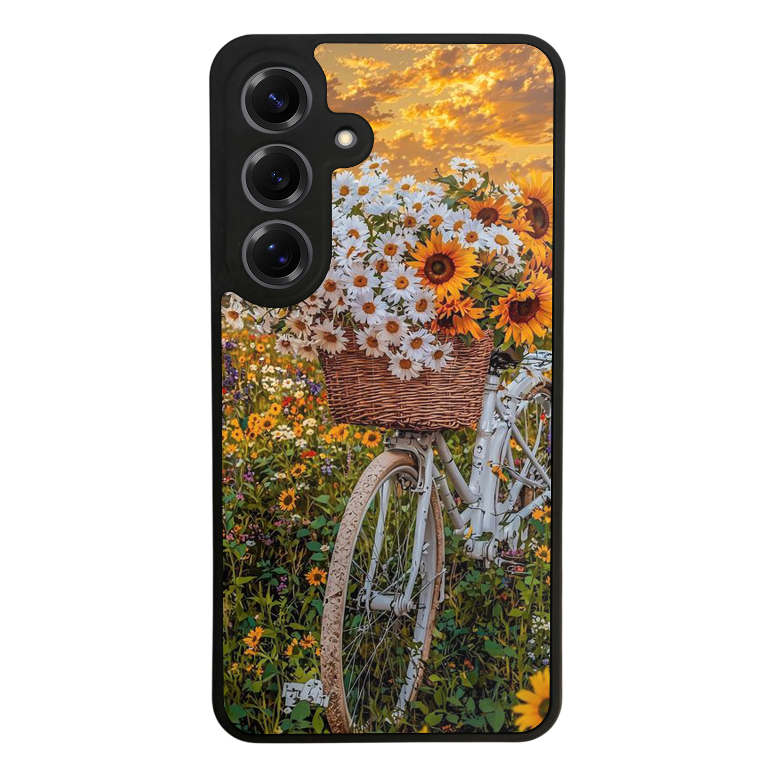 Samsung Galaxy S25 Uyumlu Cicek Tasarımlı Glossy Premium Kılıf