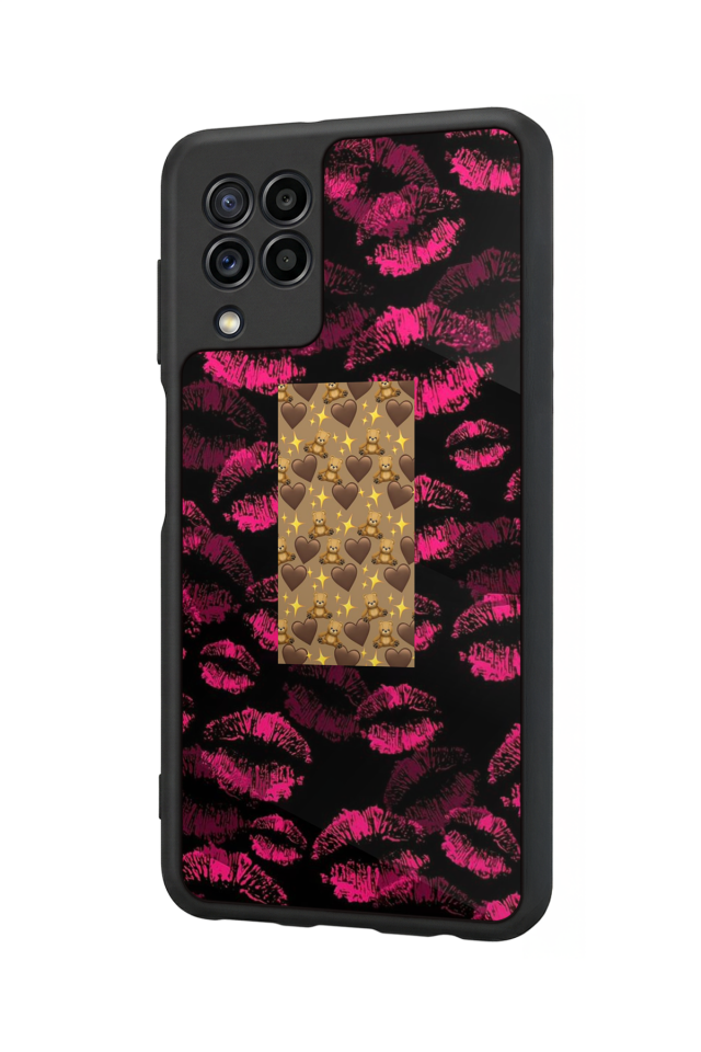 Samsung Galaxy M22 Uyumlu Dudak Tasarımlı Glossy Premium Kılıf