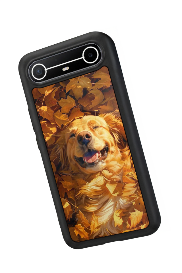 Tecno Spark Slim 5G Uyumlu Golden Kopek Tasarımlı Glossy Premium Kılıf