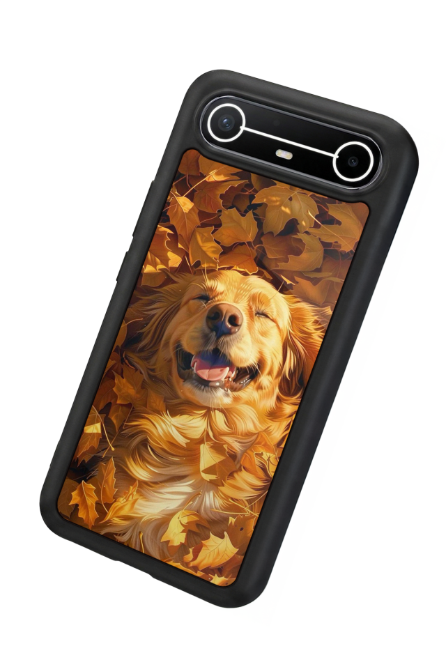 Tecno Spark Slim 5G Uyumlu Golden Kopek Tasarımlı Glossy Premium Kılıf