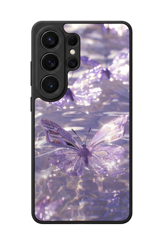 Samsung Galaxy S26 Ultra Uyumlu Kelebek Tasarımlı Glossy Premium Kılıf