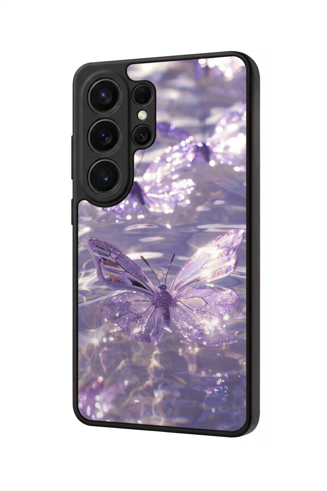 Samsung Galaxy S26 Ultra Uyumlu Kelebek Tasarımlı Glossy Premium Kılıf