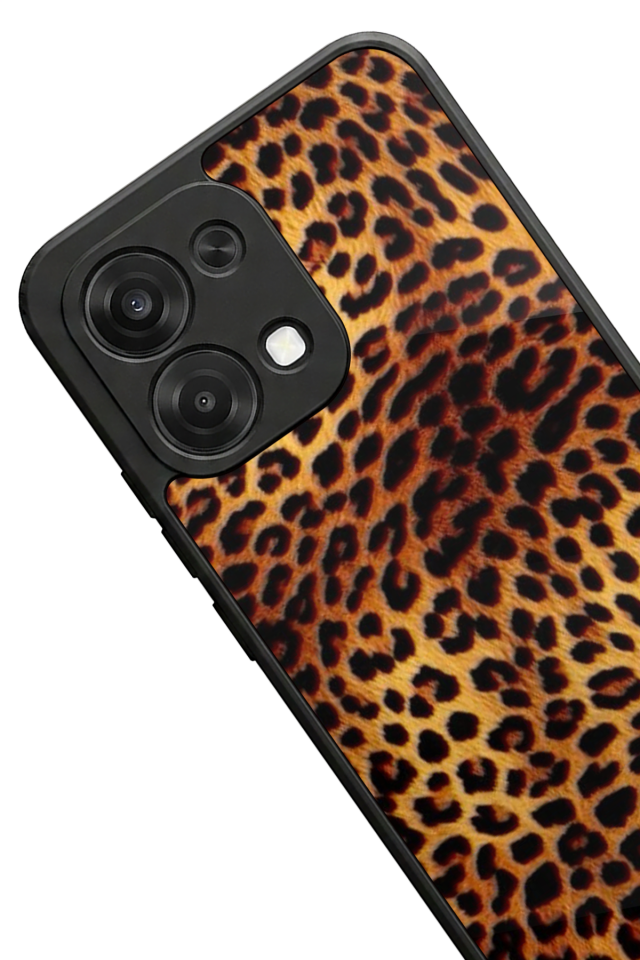 Oppo A6 Pro Uyumlu Leopar Tasarımlı Glossy Premium Kılıf