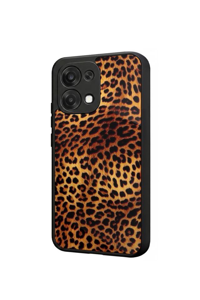 Oppo A6 Pro Uyumlu Leopar Tasarımlı Glossy Premium Kılıf