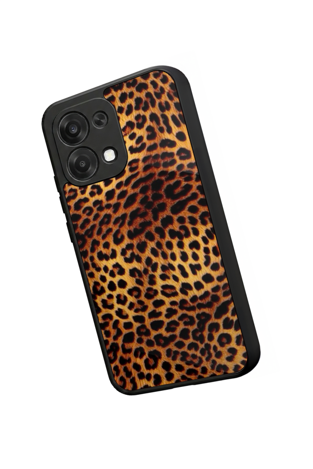 Oppo A6 Pro Uyumlu Leopar Tasarımlı Glossy Premium Kılıf
