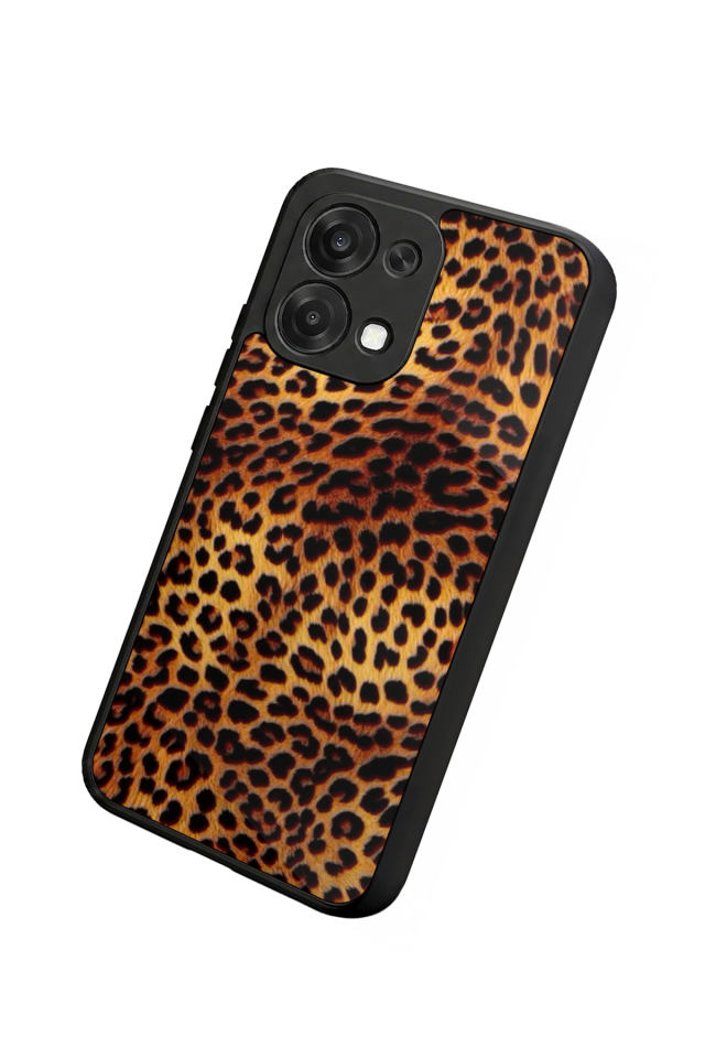 Oppo A6 Pro Uyumlu Leopar Tasarımlı Glossy Premium Kılıf