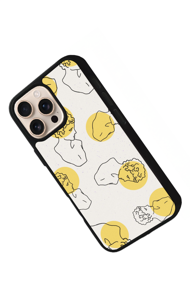 iPhone 16 Pro Max Uyumlu Line Art Tasarımlı Glossy Premium Kılıf