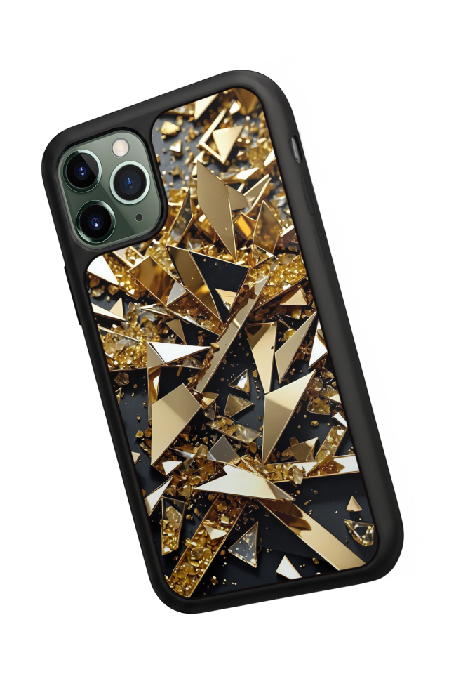 iPhone 11 Pro Uyumlu Mermer Marble Tasarımlı Glossy Premium Kılıf